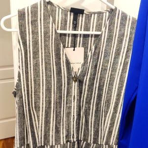 Plus Size Seaside Stripe Jumpsuit